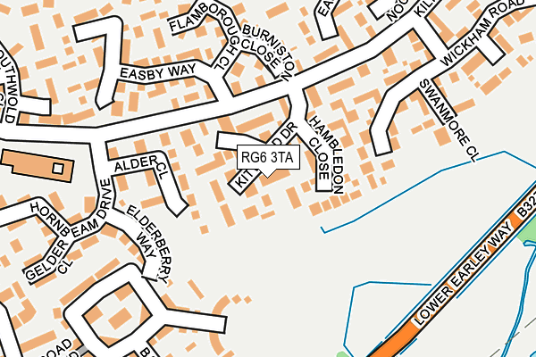 RG6 3TA map - OS OpenMap – Local (Ordnance Survey)