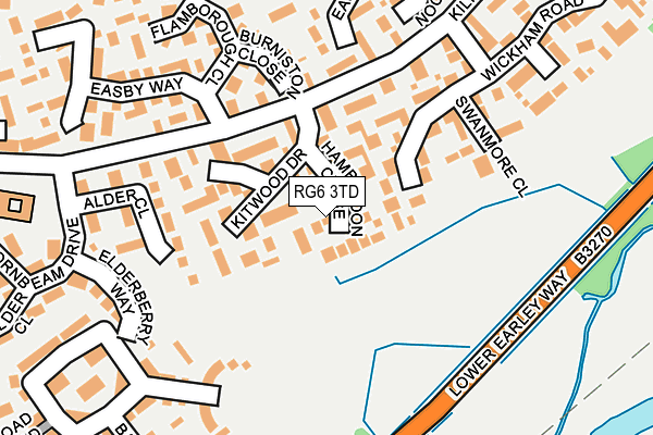 RG6 3TD map - OS OpenMap – Local (Ordnance Survey)