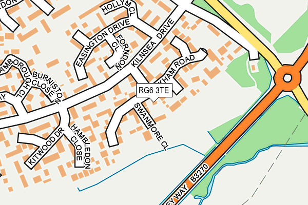 RG6 3TE map - OS OpenMap – Local (Ordnance Survey)