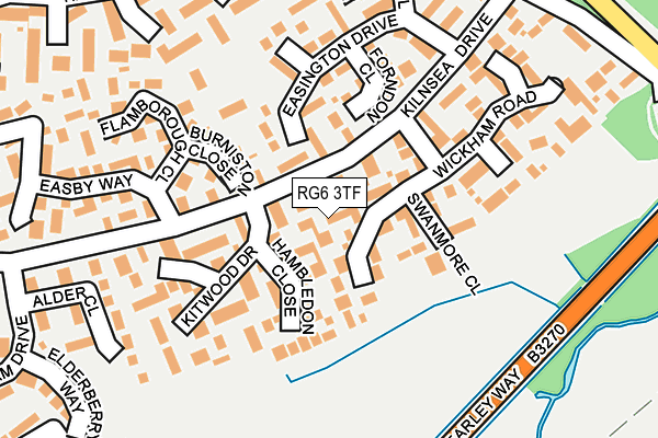 RG6 3TF map - OS OpenMap – Local (Ordnance Survey)