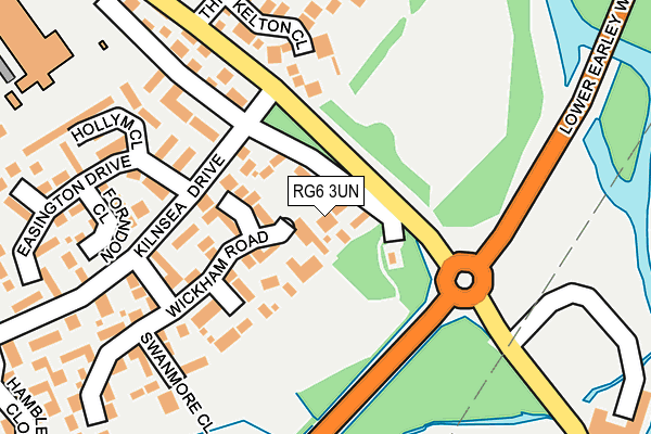 RG6 3UN map - OS OpenMap – Local (Ordnance Survey)