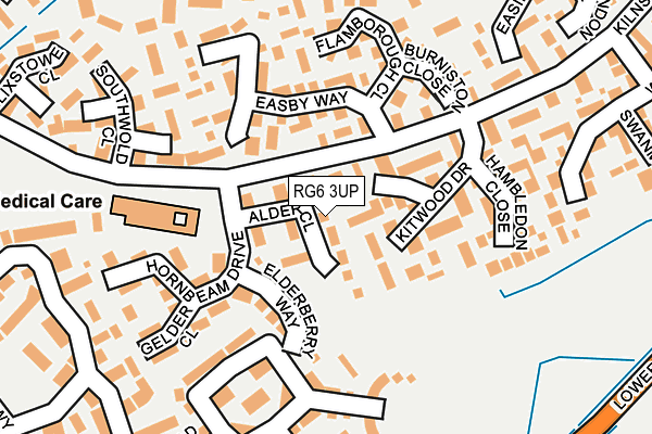 RG6 3UP map - OS OpenMap – Local (Ordnance Survey)