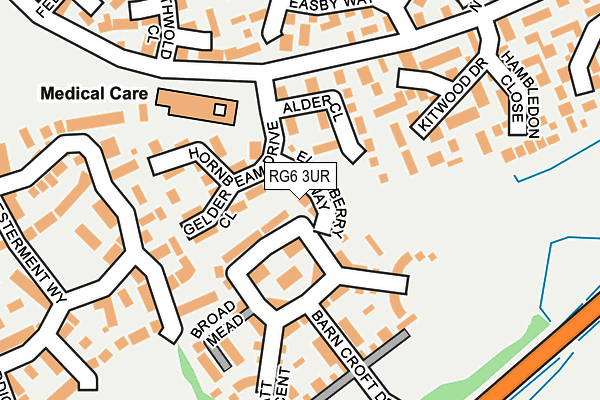 RG6 3UR map - OS OpenMap – Local (Ordnance Survey)