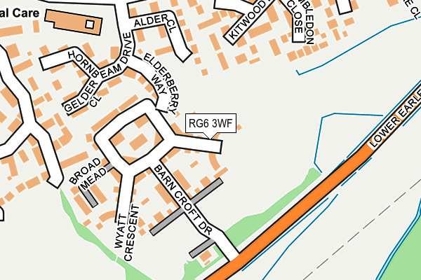 RG6 3WF map - OS OpenMap – Local (Ordnance Survey)