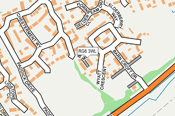 RG6 3WL map - OS OpenMap – Local (Ordnance Survey)