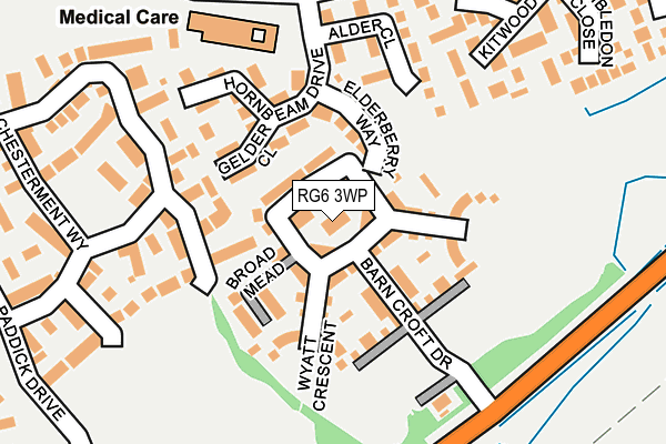 RG6 3WP map - OS OpenMap – Local (Ordnance Survey)