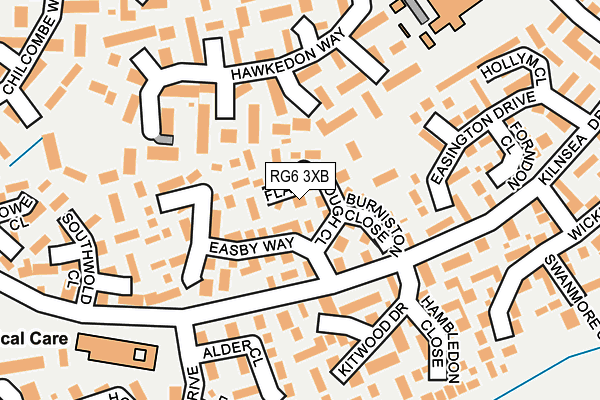 RG6 3XB map - OS OpenMap – Local (Ordnance Survey)