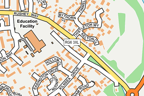 RG6 3XL map - OS OpenMap – Local (Ordnance Survey)