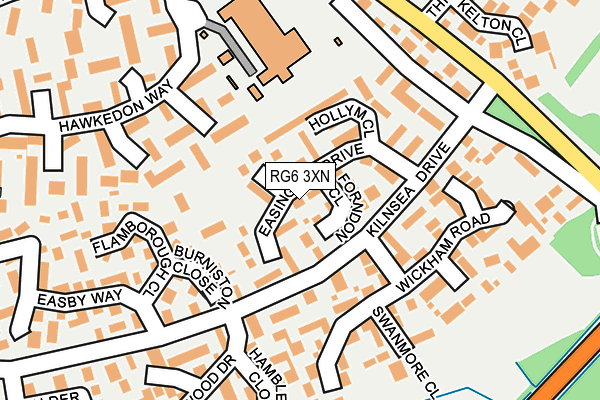 RG6 3XN map - OS OpenMap – Local (Ordnance Survey)