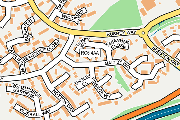 RG6 4AA map - OS OpenMap – Local (Ordnance Survey)