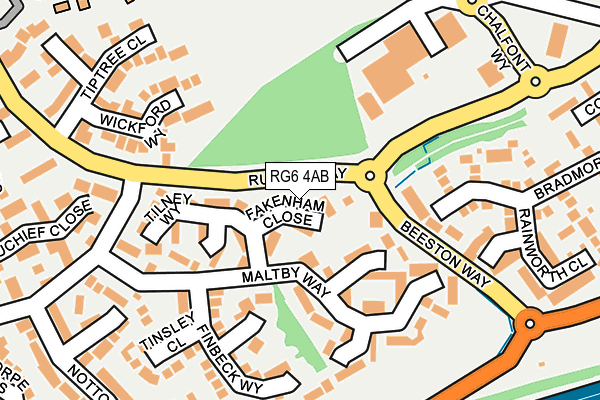 RG6 4AB map - OS OpenMap – Local (Ordnance Survey)