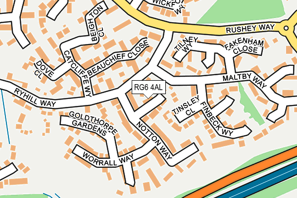 RG6 4AL map - OS OpenMap – Local (Ordnance Survey)