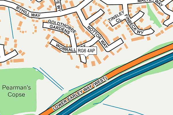 RG6 4AP map - OS OpenMap – Local (Ordnance Survey)