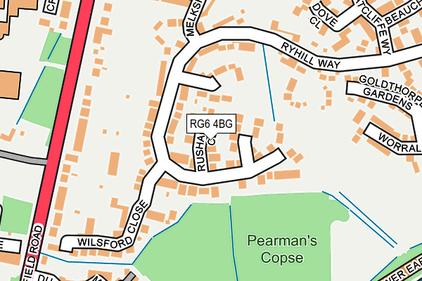 RG6 4BG map - OS OpenMap – Local (Ordnance Survey)