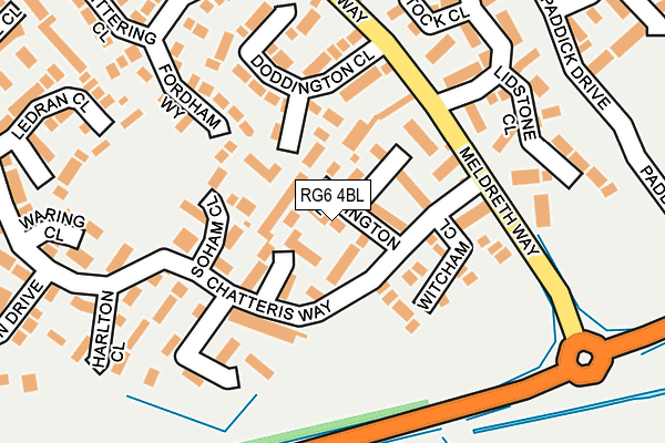 RG6 4BL map - OS OpenMap – Local (Ordnance Survey)