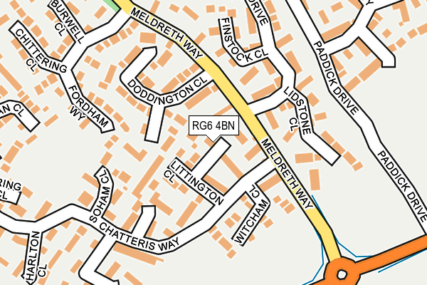 RG6 4BN map - OS OpenMap – Local (Ordnance Survey)