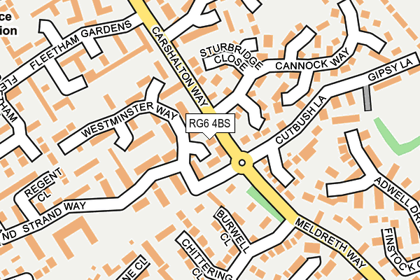 RG6 4BS map - OS OpenMap – Local (Ordnance Survey)