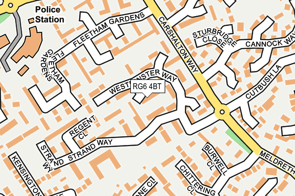 RG6 4BT map - OS OpenMap – Local (Ordnance Survey)