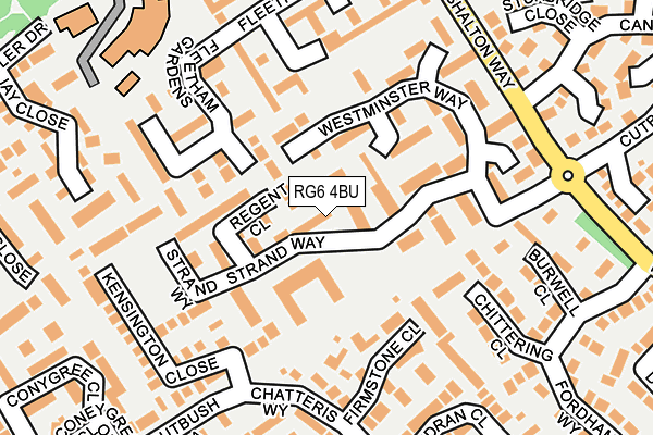 RG6 4BU map - OS OpenMap – Local (Ordnance Survey)