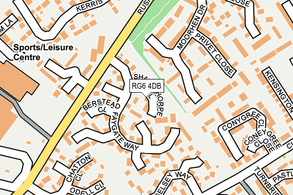 RG6 4DB map - OS OpenMap – Local (Ordnance Survey)