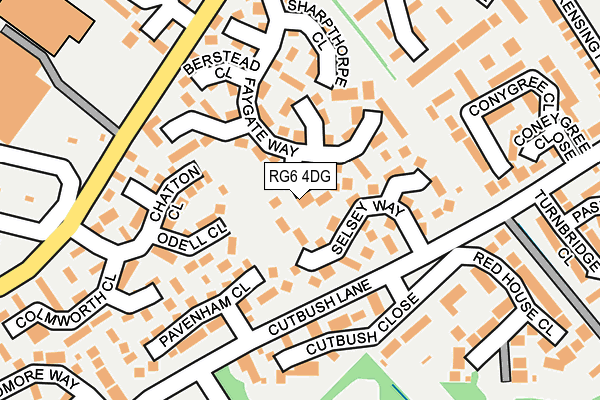 RG6 4DG map - OS OpenMap – Local (Ordnance Survey)