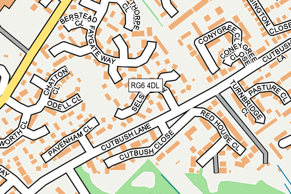 RG6 4DL map - OS OpenMap – Local (Ordnance Survey)