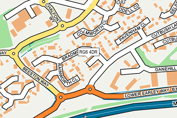 RG6 4DR map - OS OpenMap – Local (Ordnance Survey)