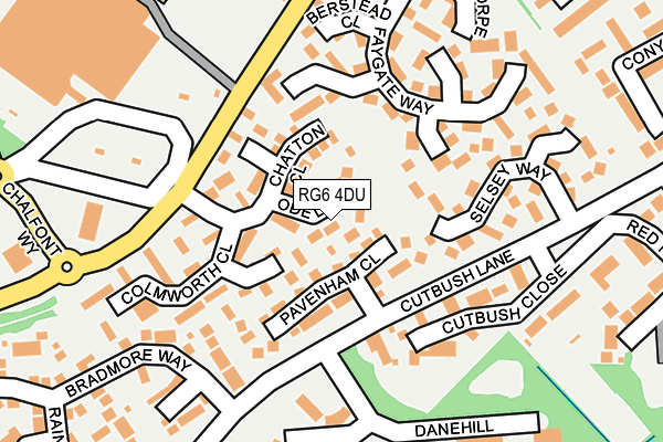RG6 4DU map - OS OpenMap – Local (Ordnance Survey)