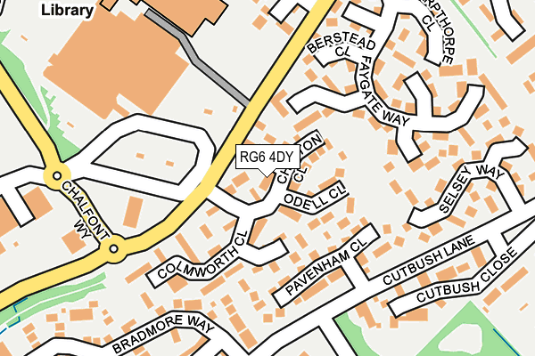 RG6 4DY map - OS OpenMap – Local (Ordnance Survey)