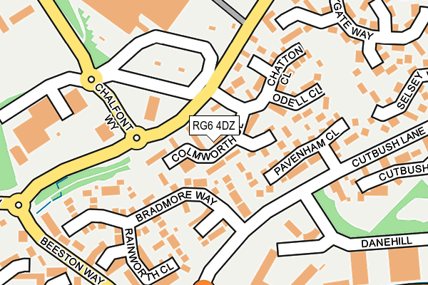 RG6 4DZ map - OS OpenMap – Local (Ordnance Survey)