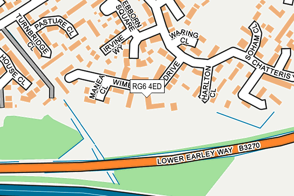 RG6 4ED map - OS OpenMap – Local (Ordnance Survey)