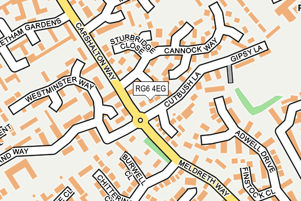 RG6 4EG map - OS OpenMap – Local (Ordnance Survey)