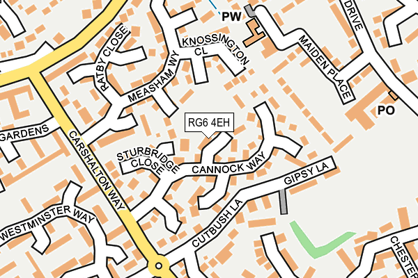 RG6 4EH map - OS OpenMap – Local (Ordnance Survey)