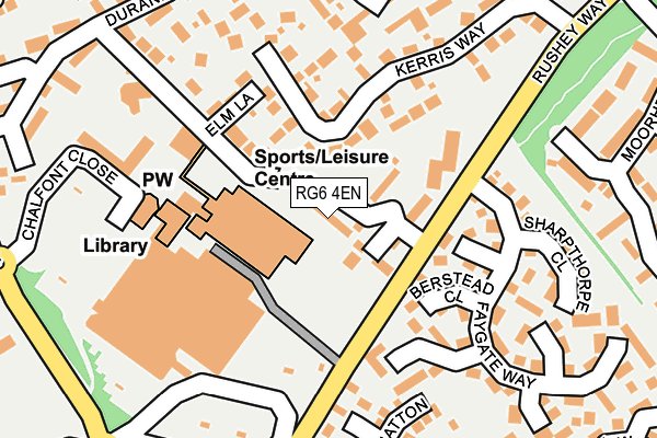 RG6 4EN map - OS OpenMap – Local (Ordnance Survey)