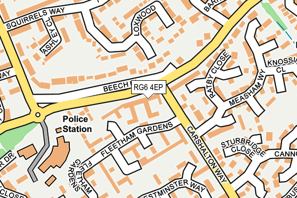 RG6 4EP map - OS OpenMap – Local (Ordnance Survey)