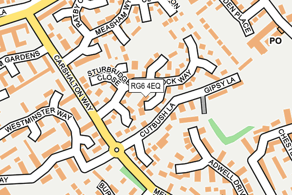 RG6 4EQ map - OS OpenMap – Local (Ordnance Survey)