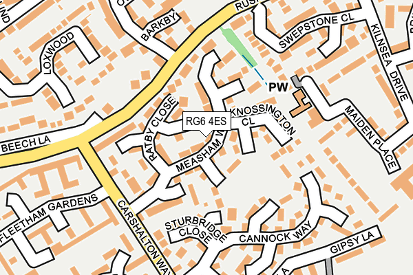 RG6 4ES map - OS OpenMap – Local (Ordnance Survey)