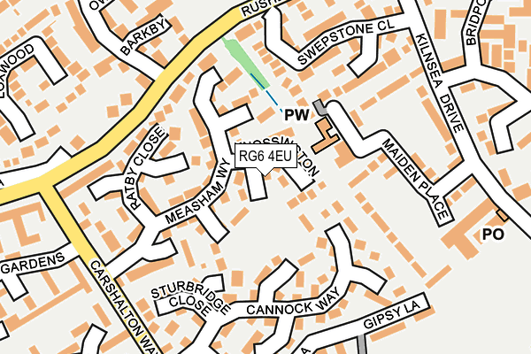 RG6 4EU map - OS OpenMap – Local (Ordnance Survey)