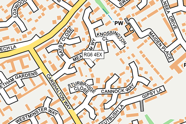 RG6 4EX map - OS OpenMap – Local (Ordnance Survey)