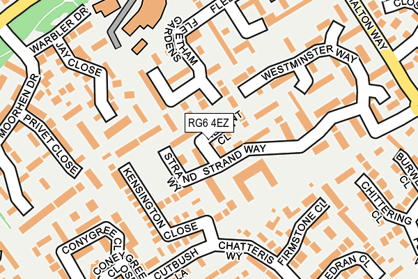 RG6 4EZ map - OS OpenMap – Local (Ordnance Survey)