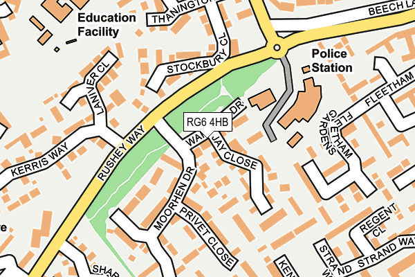 RG6 4HB map - OS OpenMap – Local (Ordnance Survey)