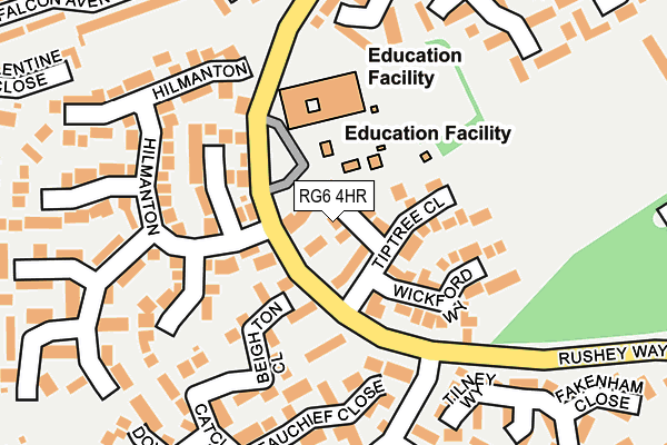 RG6 4HR map - OS OpenMap – Local (Ordnance Survey)