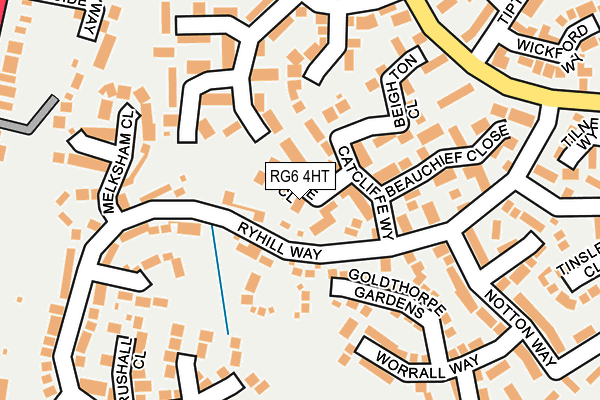 RG6 4HT map - OS OpenMap – Local (Ordnance Survey)