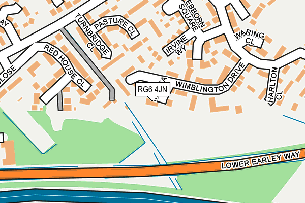 RG6 4JN map - OS OpenMap – Local (Ordnance Survey)