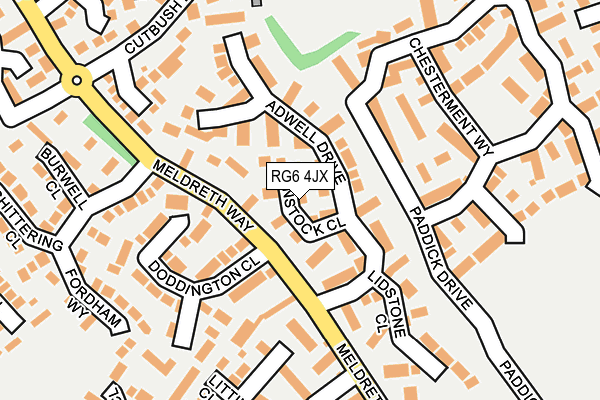 RG6 4JX map - OS OpenMap – Local (Ordnance Survey)