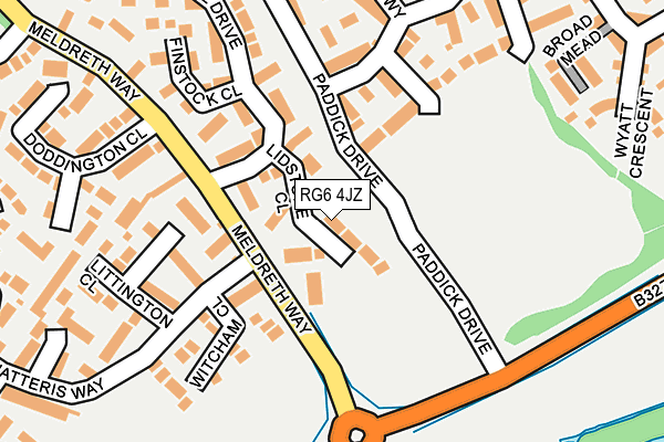 RG6 4JZ map - OS OpenMap – Local (Ordnance Survey)