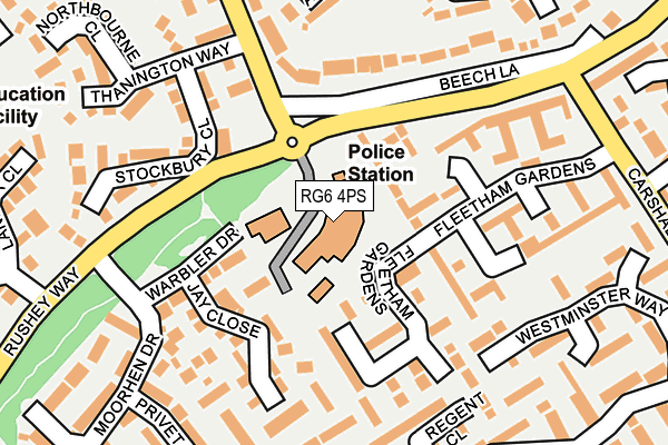 RG6 4PS map - OS OpenMap – Local (Ordnance Survey)