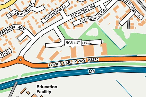 RG6 4UT map - OS OpenMap – Local (Ordnance Survey)