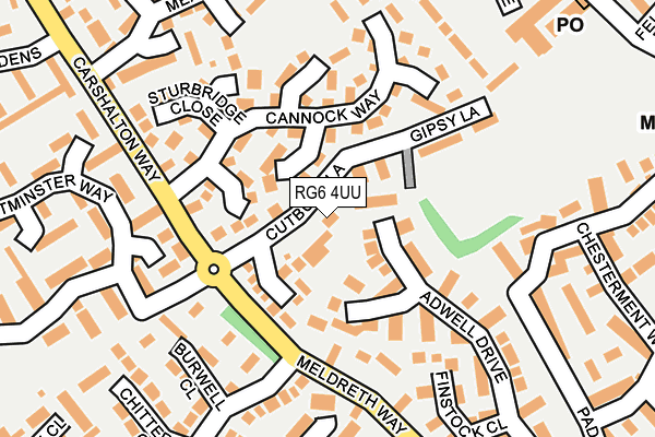 RG6 4UU map - OS OpenMap – Local (Ordnance Survey)