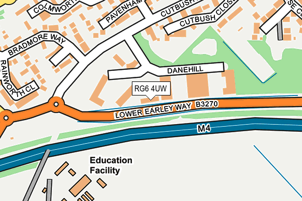 RG6 4UW map - OS OpenMap – Local (Ordnance Survey)